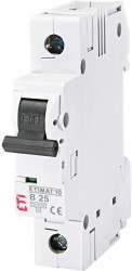 Wyłącznik nadprądowy 1P B 25A 10kA AC ETIMAT10 002121718