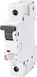 Wyłącznik nadprądowy 1P C 10A 10kA AC ETIMAT10 002131714