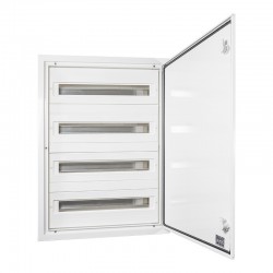 Rozdzielnica modułowa 4x24 podtynkowa IP54 DARP-96 drzwu alum. biały 9.424