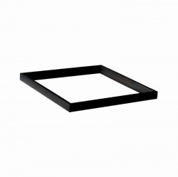 RAMKA DO PANELU N/T  60x60 ZATRZASKOWA ALUMINIOWA CZARNA
