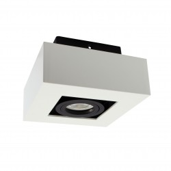 MIRORA GU10 NATYNKOWA GU10 250V IP20 145X145X85mm BIAŁY CZARNY kwadratowa ruchoma