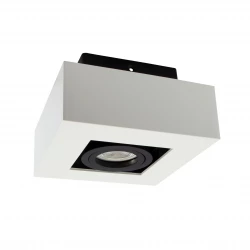 MIRORA GU10 NATYNKOWA GU10 250V IP20 145X145X85mm BIAŁY CZARNY kwadratowa ruchoma