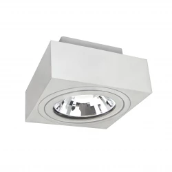 MIRORA AR111 NATYNKOWA GU10 250V IP20 145X145X85mm BIAŁY kwadratowa ruchoma