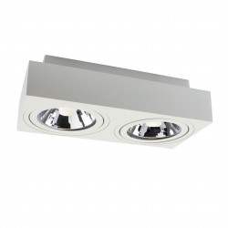 MIRORA AR111 X2 NATYNKOWA GU10 250V IP20 293X145X 85mm BIAŁY prostokątna ruchoma