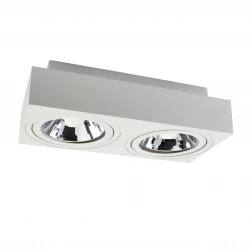 MIRORA AR111 X2 NATYNKOWA GU10 250V IP20 293X145X 85mm BIAŁY prostokątna ruchoma