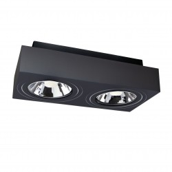 MIRORA AR111 X2 NATYNKOWA GU10 250V IP20 293X145X 85mm CZARNY prostokątna ruchoma