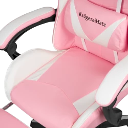 Fotel gamingowy Kruger&Matz GX-150 Biało-różowy