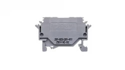 Złączka szynowa 2-przewodowa 4mm2 z diodą 1N4007 szara 281-603/281-411 /100szt./