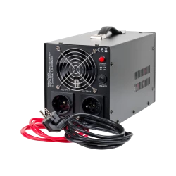 Zasilacz awaryjny KEMOT PROsinus-1500/24 przetwornica z czystym przebiegiem sinusoidalnym i funkcją ładowania 24V 230V 1500VA/1050W - kolor czarny