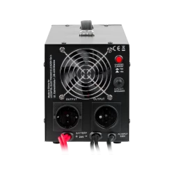 Zasilacz awaryjny KEMOT PROsinus-1500/24 przetwornica z czystym przebiegiem sinusoidalnym i funkcją ładowania 24V 230V 1500VA/1050W - kolor czarny