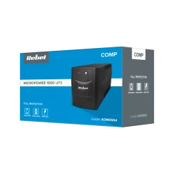 Zasilacz awaryjny UPS REBEL model Micropower 1500 (offline, 1500 VA / 900 W, 230 V, 50 Hz)