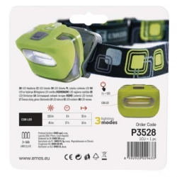 Latarka czołowa LED 2W 140W 3xAAA P3528