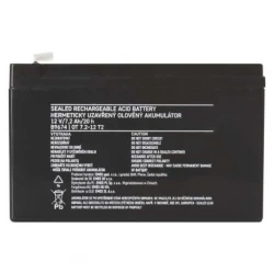 Akumulator ołowiowy AGM 12V 7,2Ah F6,3 B9674