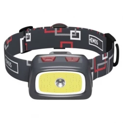 Latarka czołowa LED 330lm COB+CREE 3×AAA P3531