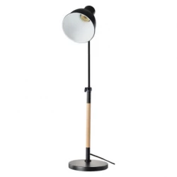 Lampa biurkowa E27 WINSTON 60 cm czarna Z7605