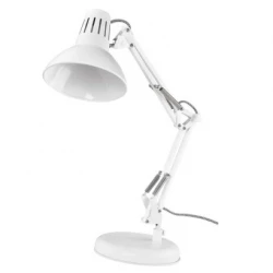 Lampa biurkowa E27 DUSTIN 46 cm biały