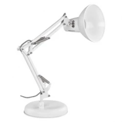 Lampa biurkowa E27 DUSTIN 46 cm biały