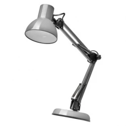 Lampa biurkowa E27 LUCAS 48 cm ciemno szary