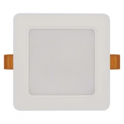 Panel LED wpuszczany RUBIC, kwadrat, biały, 9W, naturalna biel