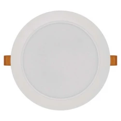 Panel LED wpuszczany RUBIC, okrągły, biały, 18W, naturalna biel