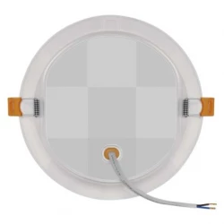Panel LED wpuszczany RUBIC, okrągły, biały, 18W, naturalna biel