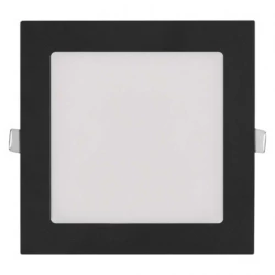 Panel LED wpuszczany NEXXO, kwadrat, czarny, 12W, CCT