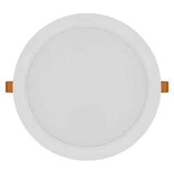 Panel LED wpuszczany RUBIC, okrągły, biały, 24W, naturalna biel