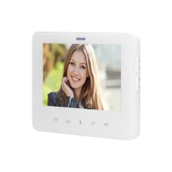 Zestaw wideodomofonowy, bezsłuchawkowy, kolor, LCD 7, interkom, z szyfratorem, natynkowy, biały, SCUTI,OR-VID-VP-1073/W