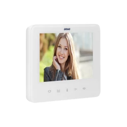 Zestaw wideodomofonowy, bezsłuchawkowy, kolor, LCD 7, interkom, z szyfratorem, natynkowy, biały, SCUTI,OR-VID-VP-1073/W