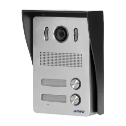 Zestaw wideodomofonowy 2-rodzinny bezsłuchawkowy, kolor, LCD 7, z czytnikiem breloków zbliżeniowych, interkom,OR-VID-VP-1071/B