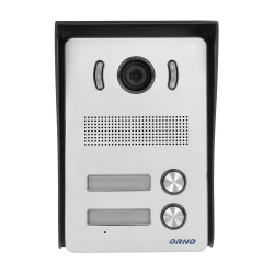 Zestaw wideodomofonowy 2-rodzinny bezsłuchawkowy, kolor, LCD 7, z czytnikiem breloków zbliżeniowych, interkom,OR-VID-VP-1071/B