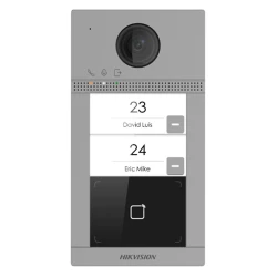 HIKVISION DS-KV8213-WME1(B) metalowa stacja zewnętrzna dwurodzinna WiFi/IP dedykowana do samodzielnej pracy lub do współpracy z monitorami IP Hikvisio