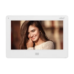 Zestaw wideodomofonowy, bezsłuchawkowy kolor, LCD 7, dotykowy, menu OSD, pamięć, gniazdo na kartę SD, DVR, OR-VID-EX-1060/W