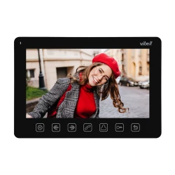 Zestaw wideodomofonowy, bezsłuchawkowy, kolor, LCD 7, menu OSD, sterowanie bramą, z szyfratorem i RFID,czarny,OR-VID-EX-1061/B