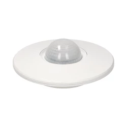 Czujnik ruchu 360 st. IP20, 2000W, 3 sensory, regulacja zasięgu Ø3m-20m, biały