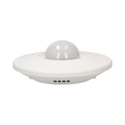Czujnik ruchu 360 st. IP20, 2000W, 3 sensory, regulacja zasięgu Ø3m-20m, biały