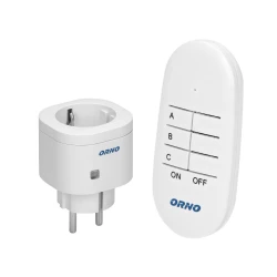 Bezprzewodowe gniazdo mini sterowane pilotem 1+1, wersja schuko,OR-GB-440(GS）