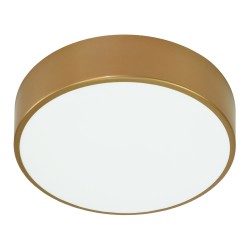 OVO plafon 3xE27, 3x24W, złota stal, klosz szklany matowy, IP20, Ø 400