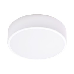 OVO plafon 4xE27, 4x24W, biała stal, klosz szklany matowy, IP20, Ø 500