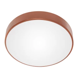 OVO plafon 5xE27, 5x24W, miedziana stal, klosz szklany matowy, IP20, Ø 600