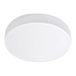 OVO plafon 6xE27, 6x24W, biała stal, klosz szklany matowy, IP20, Ø 800