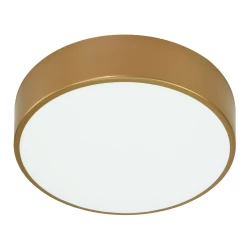 OVO plafon 6xE27, 6x24W, złota stal, klosz szklany matowy, IP20, Ø 800