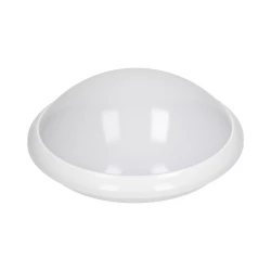 BREVA, plafon oświetleniowy z mikrofalowym czujnikiem ruchu, 60W, E27, IP44, poliwęglan mleczny,AD-PL-316WE27PMM