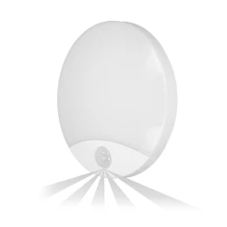 VIRAZON LED 15W, plafon z czujnikiem ruchu, 1050lm, IP44, 4000K, poliwęglan mleczny, biały
