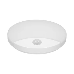 VIRAZON LED 15W, plafon z czujnikiem ruchu, 1050lm, IP44, 4000K, poliwęglan mleczny, biały