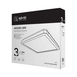 AGGIE LED 38W oprawa oświetleniowa, 3500lm, IP20, 4000K, stalowa obudowa+PC,AD-OP-6140LPM4