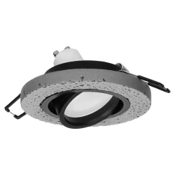 HALISI RM ramka dekoracyjna oprawy punktowej, okrągła, ruchoma, czarna, MR16/GU10 max 50W