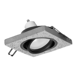HALISI SM ramka dekoracyjna oprawy punktowej,  kwadratowa, ruchoma, czarna, MR16/GU10 max 50W,