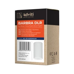 BARBRA DLR GU10 downlight max 50W, IP20, okrągły, biały, aluminium,AD-OD-6141WGU10