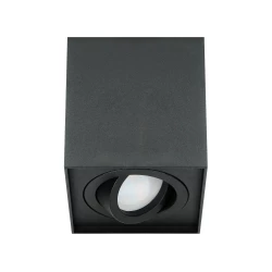 CAROLIN DLS GU10 downlight max 35W, IP20, kwadrat, czarny,AD-OD-6145BGU10